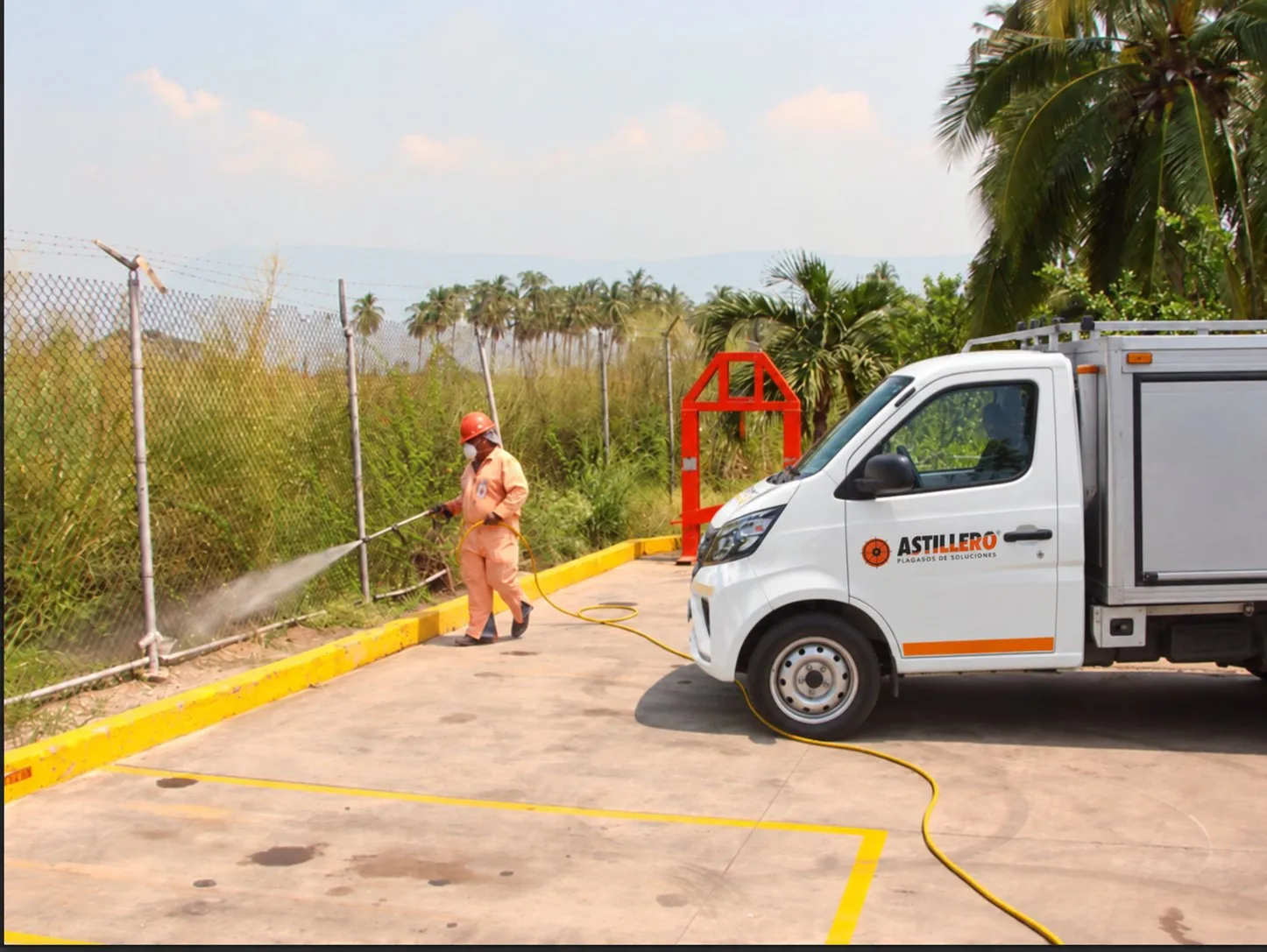 Unidad de servicio de El Astillero en una planta industrial